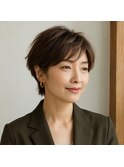 エレガントショートレイヤー 20代 30代 40代 50代 60代髪質改善