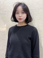 アクシス 栄ガスビル店(`AXIS) 着物ヘア/ダークアッシュ/ミディアムレイヤーカット/栄