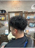 MEN’S HAIR/サーフカール/刈り上げセンターパート/印西