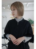 ブロンドミニボブ