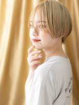 カバーヘア ブリス 志木南口駅前店(COVER HAIR bliss)&nbsp;ハイトーンカラーイメチェン丸みショートマッシュA9志木10代20代