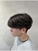 2ブロック×シースルーフェザーパーマ