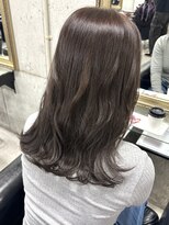 ルノン フィージュ(LUNON fieju)&nbsp;黒髪クラゲヘアーオリーブグレー小顔ココアベージュ