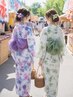 浴衣着付け+ヘアセット　　￥8,800