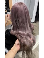 ルル(Lulu) エンドカラーピンクラベンダーベージュ