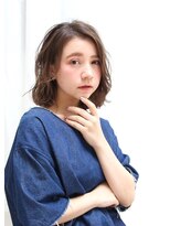 リバレイト(liberate) 【liberate】ゆるウェーブボブディ×透け感カラー