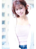 シーラス バイクラウドゼロ(Cirrus by Cloud zero)&nbsp;ピンクブラウンシースルーバングミディ【Cirrus by Cloud zero】