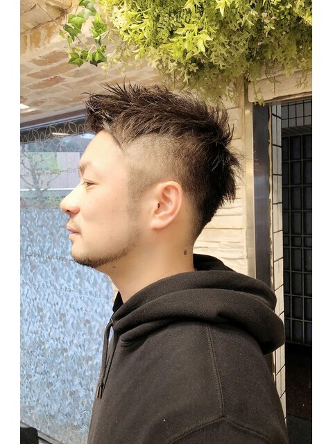 【hair salon Chamel】ツーブロックジェットモヒカン