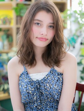 カバーヘア イヴ 戸頭店(COVER HAIR EVE) 外国人風小顔バレイヤージュエアリーミディh戸頭20代30代40代