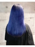 ネイビーブルー×インナーカラーシルバー＃西新井クレドガーデン