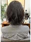 【伸ばしかけくびれパーマ】
