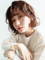 トレヘアー(tRe hair) ふんわり　波巻き　ミディアムボブ