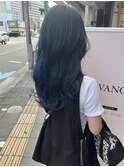 グラデーション×ネイビーブルー