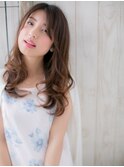 辻堂/髪質改善/斜めバング×大人波巻きレイヤーロングb