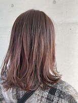 アチーブリス(achieve Liss)&nbsp;無造作ミディアム 暖色系オレンジピンクカラー