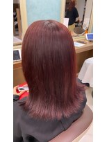 アッシュ 下北沢店(Ash)&nbsp;ブリーチなしWカラーでレッドブラウン