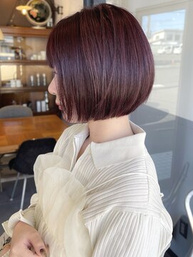ブラウン(Brown) ボルドー / ボブ / アディクシーカラー