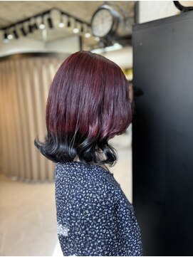 ヴァイス 渋谷店(VAICE) 《ボブヘア×エンドカラー ボルドー》