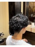 波巻きパーマ