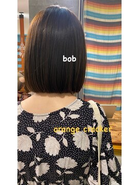 オレンジクラッカー 鎌倉長谷(Orange Cracker) 【リアルサロンワーク】ぱつっと切りっぱなしボブ　鎌倉　長谷