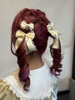 ブランカ バイ リッカ(Blanca by Ricca) ハート×コロネツインテール/ストロベリーピンク