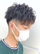 シャドウパーマメンズカットスパイラルパーマツイスパ波巻き