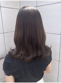 透明感たっぷり！くすみブラウンカラー
