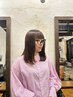 【ぱっくり割れ解決！】前髪カット＋クロスパーマ　￥7,500