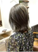 白髪染め白髪ぼかし大人ショートボブ大人かわいい30代40代50代