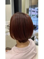 アヴァンス 深井店(AVANCE.) オレンジベージュ×ショートボブ