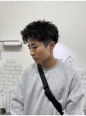 スパイキーショートメンズパーマツイストスパイラルパーマ