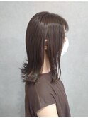 冬の美髪◎黒髪ミディアム×髪質改善ストレート