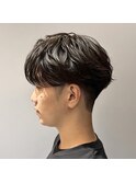 ニュアンスパーマ×センターパート