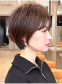 大人ショートショートボブ丸みショートくびれショート30代40代