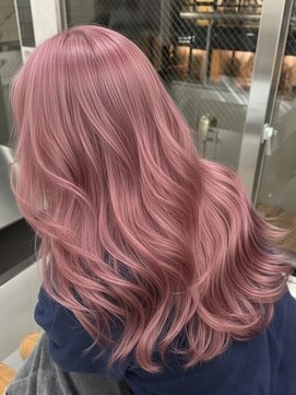 エクーエルム 心斎橋(ECOO yelm) ブリーチ/ダブルカラー/ピンクベージュ/ハイトーン