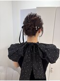 ブリーチなしカラー/ヘアアレンジ/ヘアセット/福岡/10代20代30代