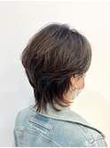 ミルクティーブロンド/ダークブルー/デジタルパーマ/藤沢美容院