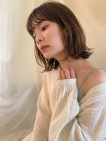 キース ヘアアンドメイク 恵比寿(kith. hair&make)&nbsp;透明感ブラウンベージュ/ミディアムレイヤーボブ
