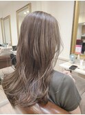 ロング×オリーブベージュ