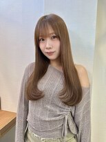 ロンドアベニール 北千住(Lond avenir)&nbsp;グレージュ/韓国風レイヤーカット/髪質改善/シースルーバング