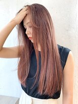 ヘアーワークス ヘルム 渋谷店(HAIR WORKS HELM)&nbsp;【HELM渋谷】ピンクオレンジ