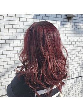 アリア(Aria) ミディアムレイヤー×ピンクベージュ【臼杵/大分】