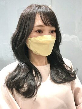 ラブクロムトーキョー オモテサンドウ(LOVECHROME OMOTESANDO) ショコラベージュメルティカラー☆くびれヘアカールベビーバング
