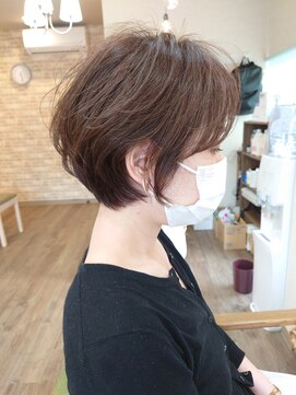 ミエル(miel) 【hair design miel】大人ショートボブ