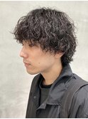 ツイストパーマ/ダウンバング/黒髪/セクシー