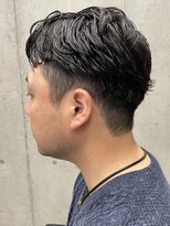 フイ 代々木(Hui)&nbsp;アップバング/メンズツーブロックマッシュ/束感ショート波巻き