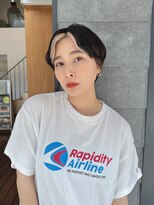 ルービック 梅田茶屋町(Rubik)&nbsp;センターパート/小顔マッシュショート