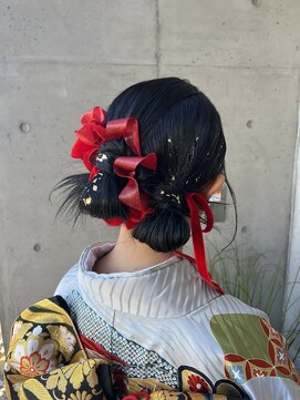 オーガニック ライフ 若葉 鶴ヶ島(organic+life) 結婚式成人式卒業式周りと差をつける個性的ツインテールロール