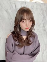 クム(kumu) 【kumu】アッシュブラウン×韓国風ウルフレイヤー.