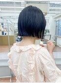 切りっぱなしボブ　ミニボブ　外はねボブ　ショートボブ　rena